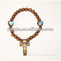 Wooden Cross Bracelet